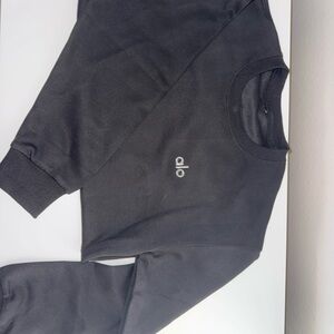 ALO Yoga Black Crew Neck Sweater